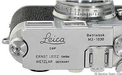 Leica M3 Betriebskamera