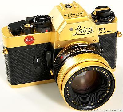 Leica R3 Electronic Oskar Barnack gold