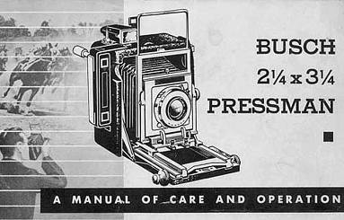 Busch Pressman 2 1/4 x 3 1/4