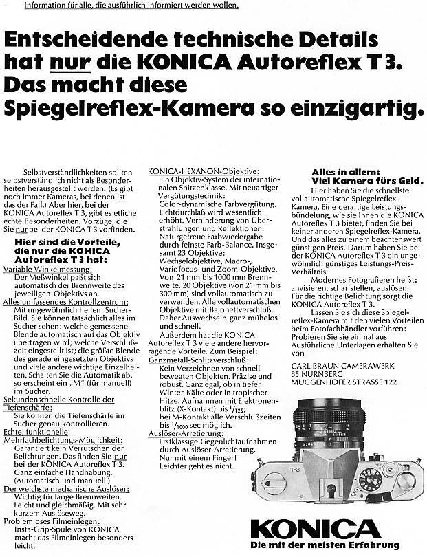 Konica Autoreflex T3
