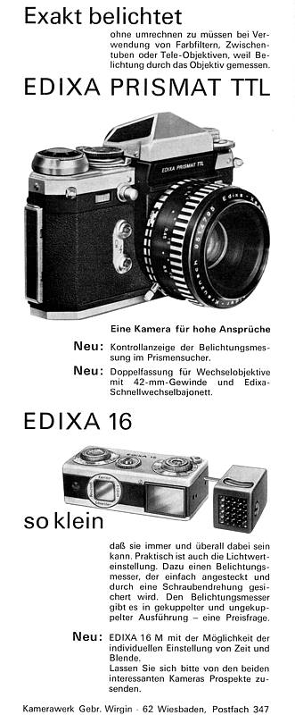 Wirgin Edixa Prismat TTL (interne Ablesung)