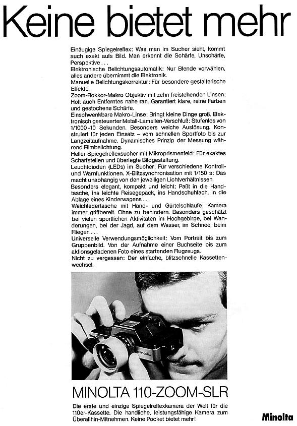 Minolta 110 Zoom SLR