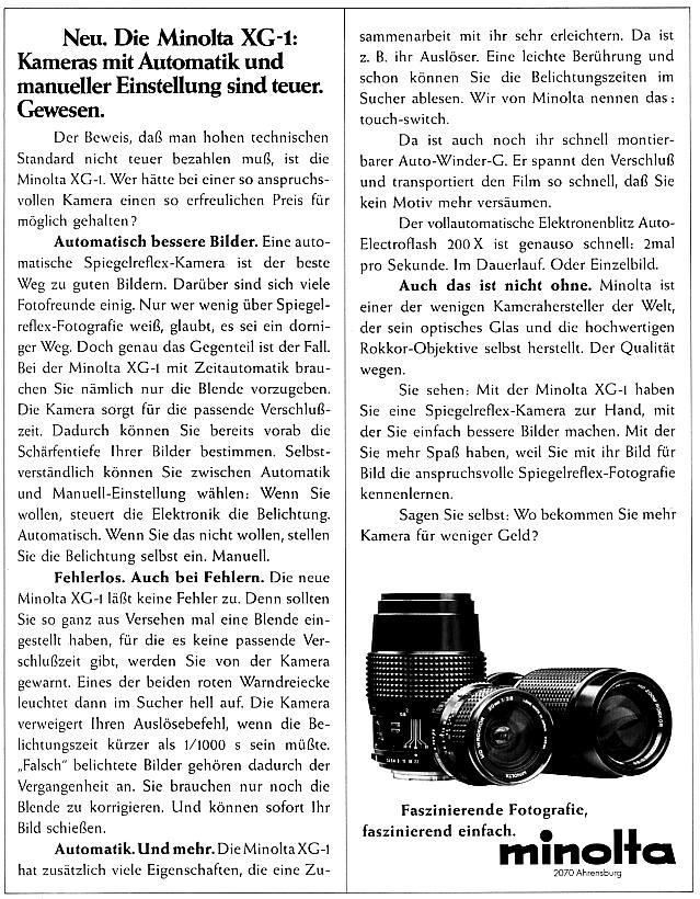 Minolta XG-1