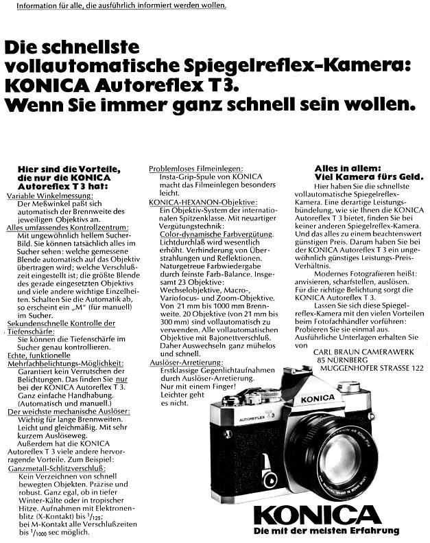 Konica Autoreflex T3