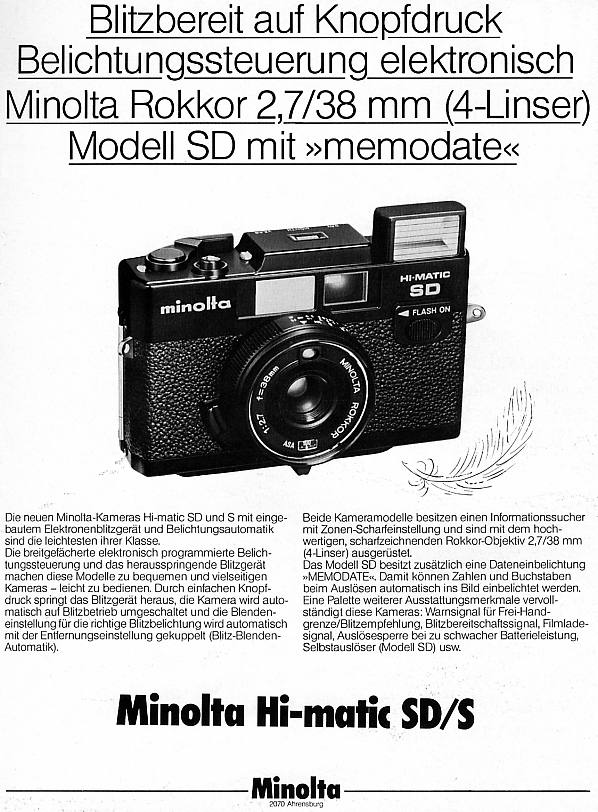 Minolta Hi-Matic SD