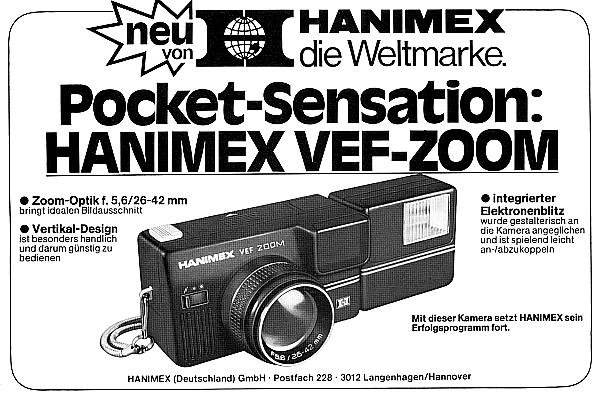 Hanimex Pocket VEF Zoom