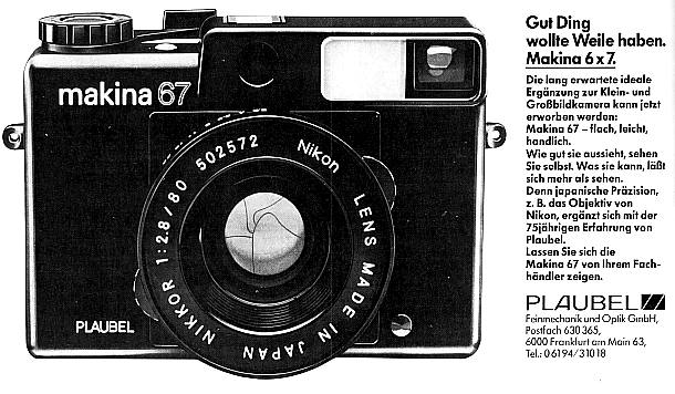 Plaubel Makina 67