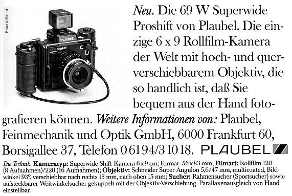 Plaubel Makina 69W Proshift