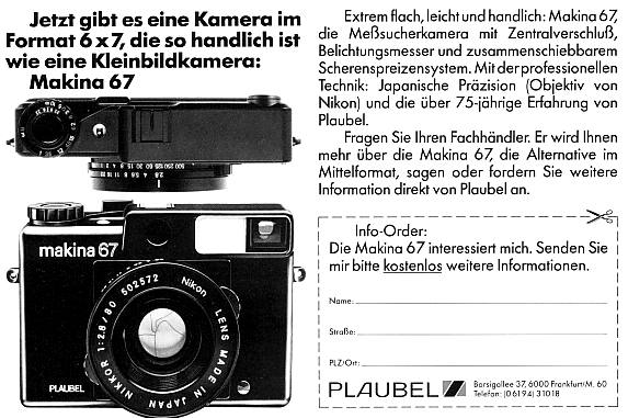 Plaubel Makina 67