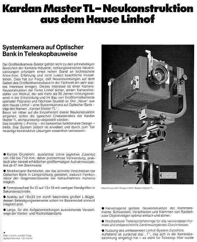Linhof Kardan Master TL 9x12