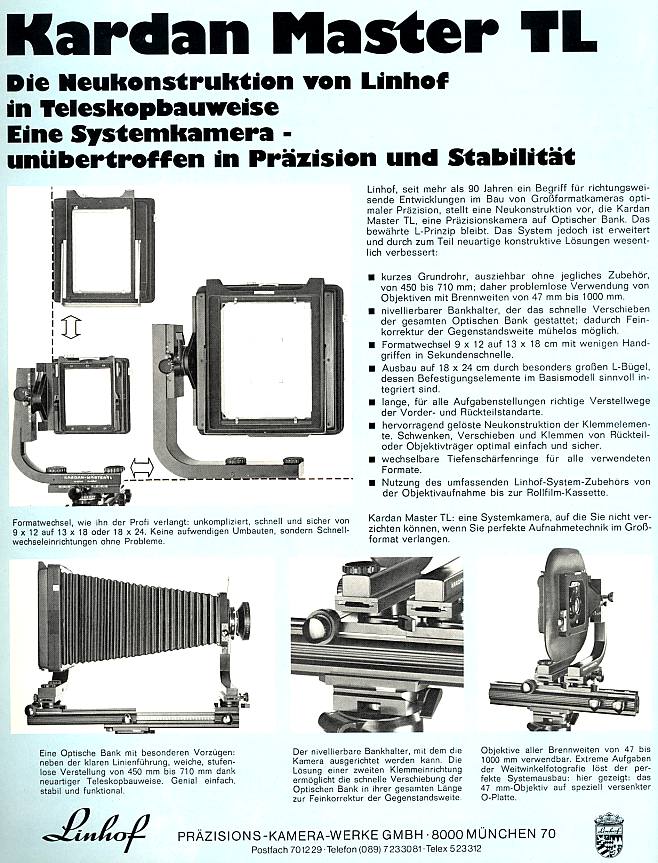 Linhof Kardan Master TL 9x12