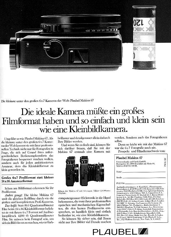 Plaubel Makina 67
