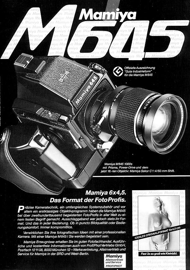 Mamiya 645 1000s