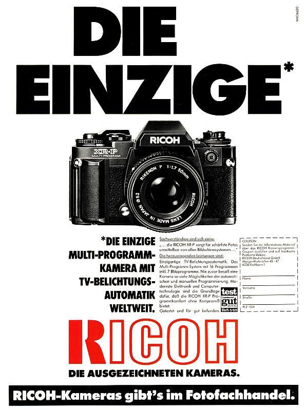 Ricoh XR-P Multi-Program