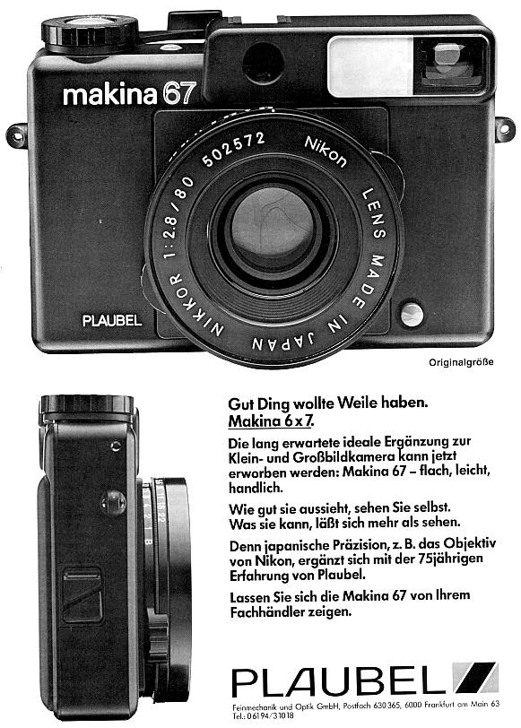 Plaubel Makina 67