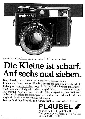 Plaubel Makina 67