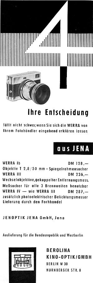 Carl Zeiss Jena Werra 4
