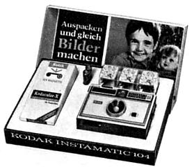 Kodak Instamatic 104 Geschenkpackungen