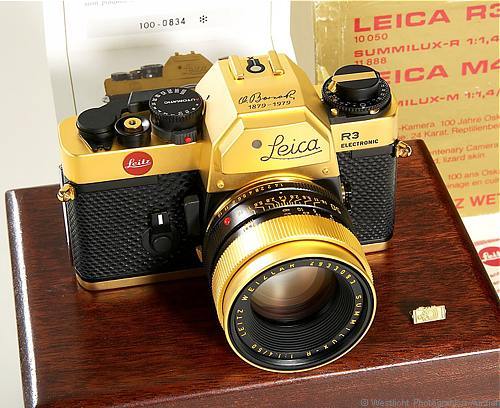 Leica R3 Electronic Oskar Barnack gold