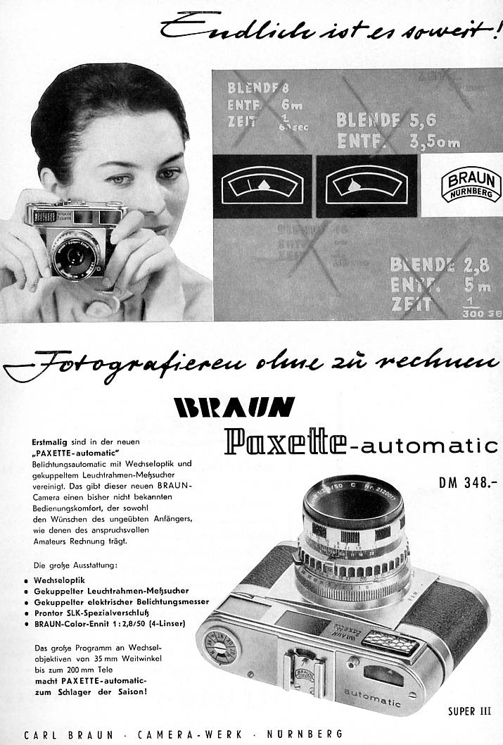 Braun Paxette Automatic