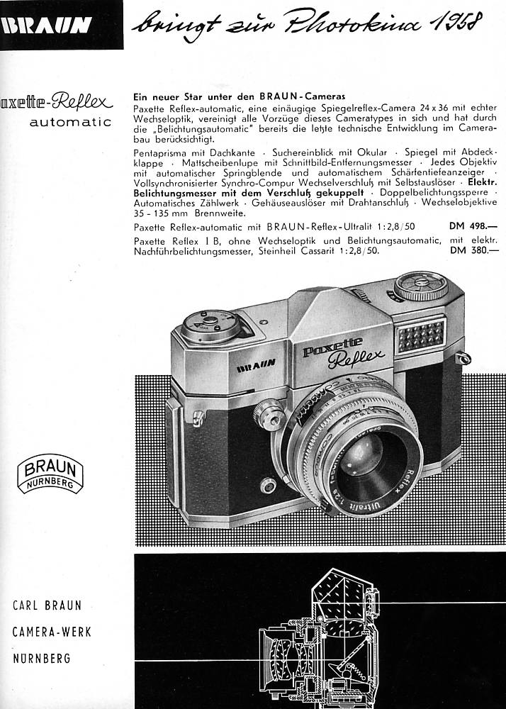 Braun Paxette Reflex Automatic (1958)