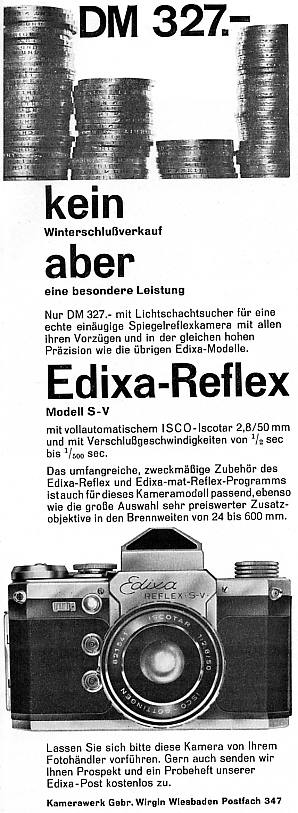 Wirgin Edixa Reflex S-V