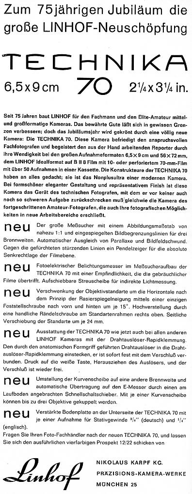 Linhof Technika 70