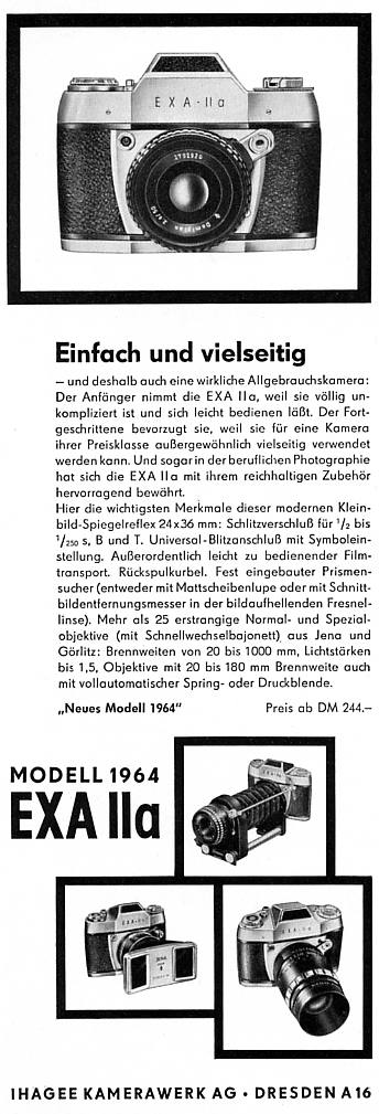 Ihagee Exa IIa. Typ 2