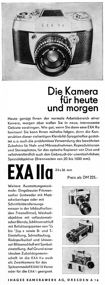 Ihagee Exa IIa. Typ 2