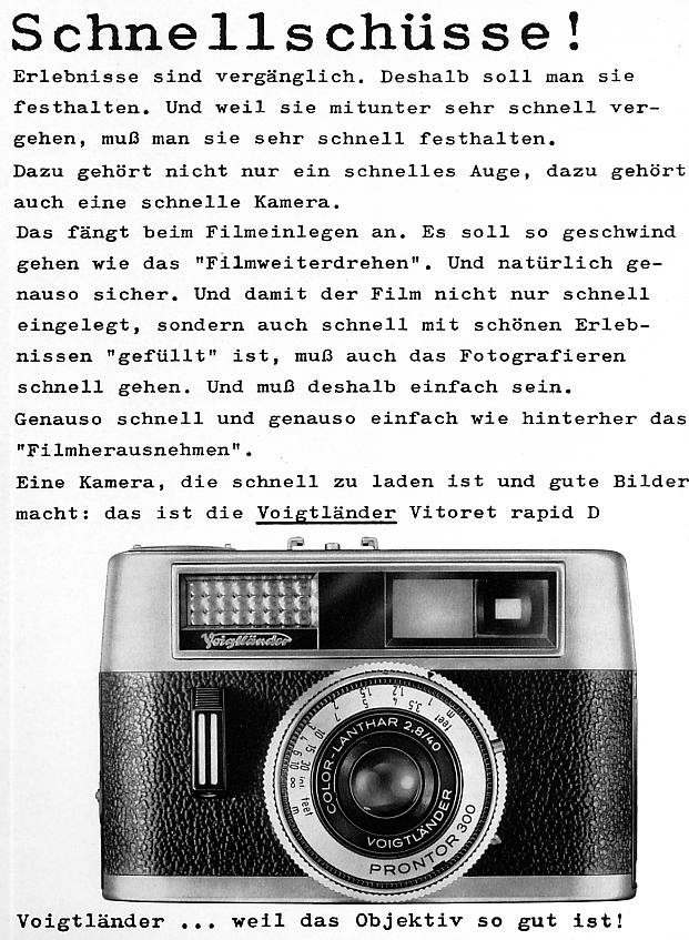Voigtländer Vitoret Rapid D