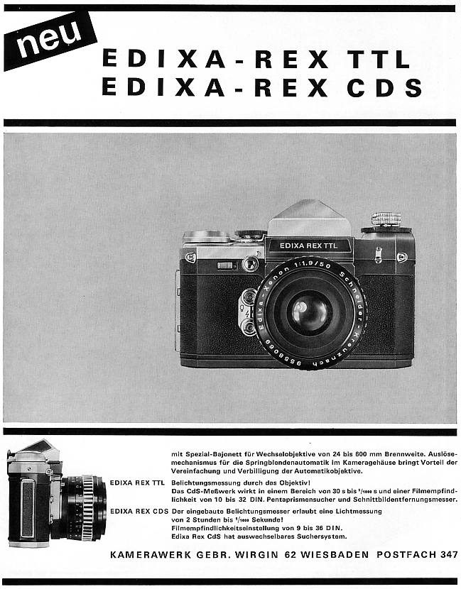 Wirgin Edixa Rex TTL