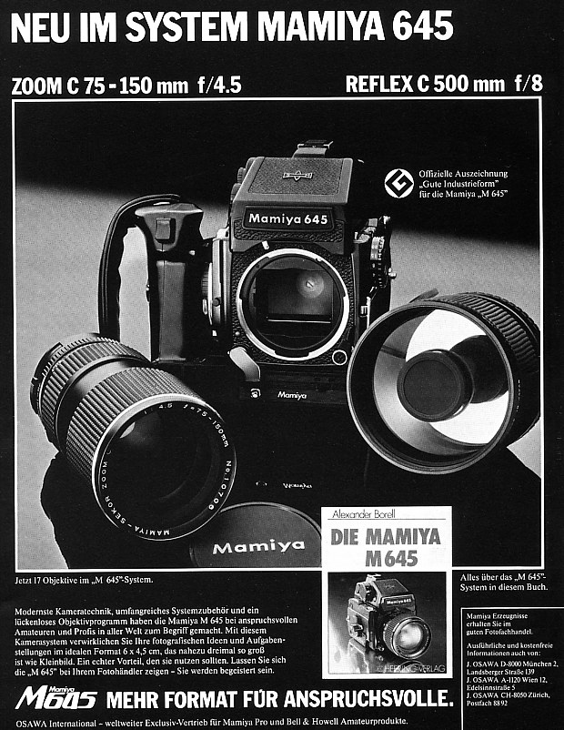 Mamiya 645 1000s