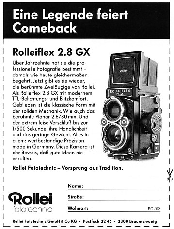 Rollei Rolleiflex 2.8GX