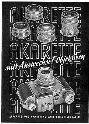 Apparate & Kamerabau Akarette I