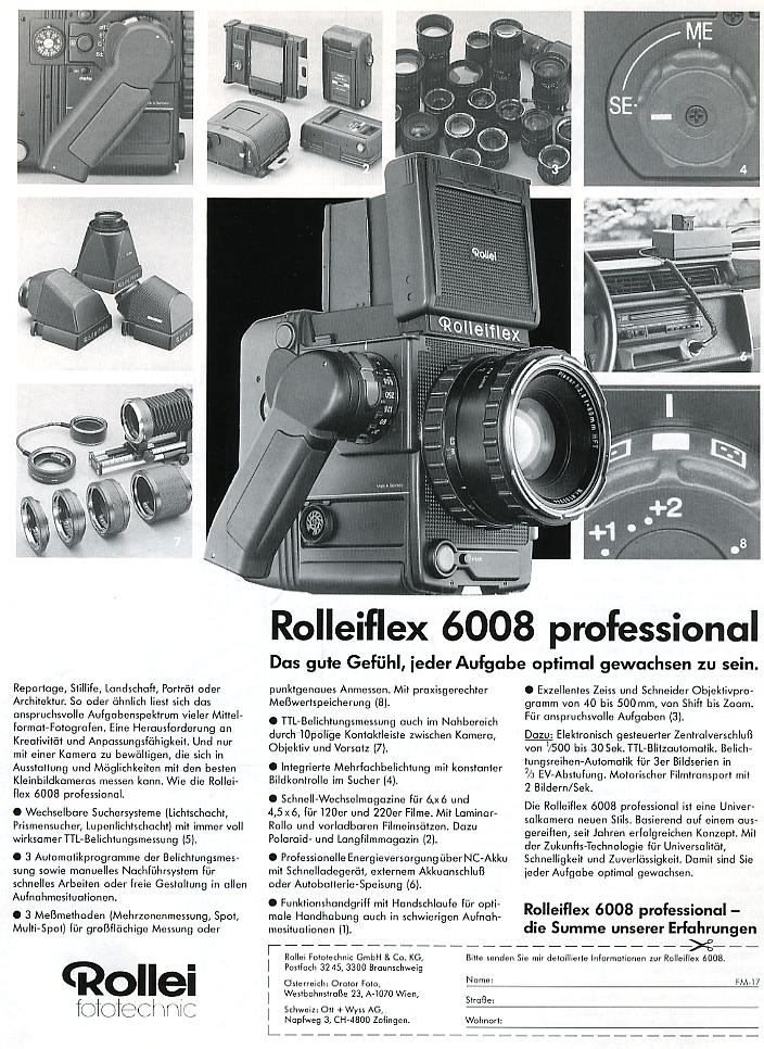 Rollei 6008 Professional