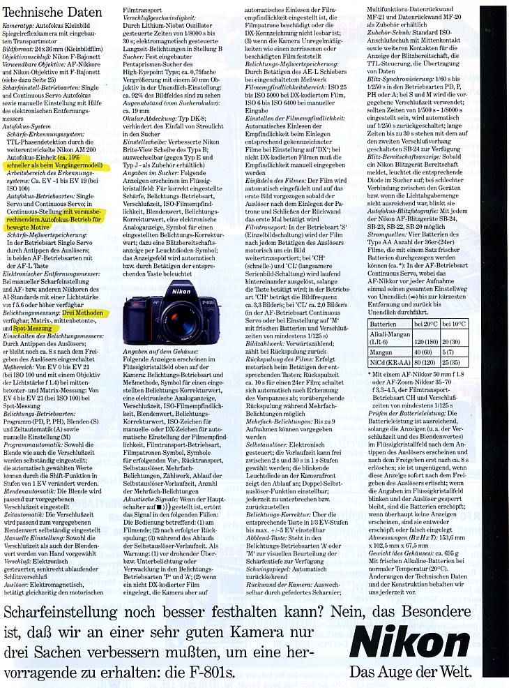 Nikon F-801 S
