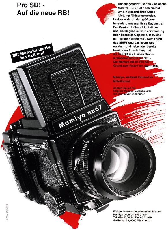 Mamiya RB 67 Pro-SD