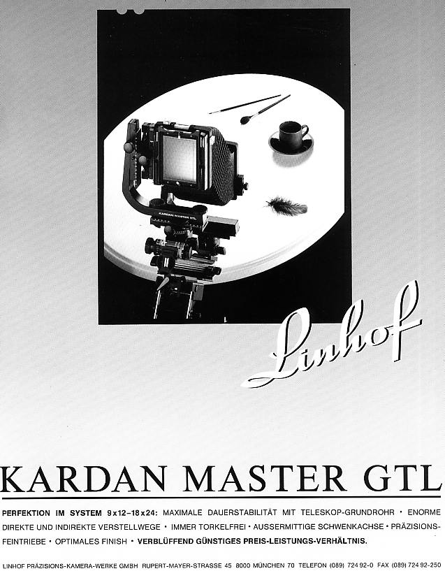 Linhof Kardan Master GTL 9x12
