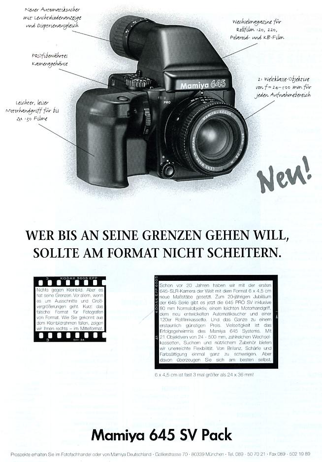 Mamiya 645 SV-Pack