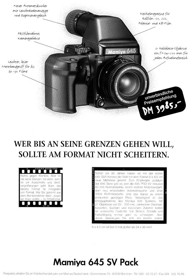 Mamiya 645 SV-Pack