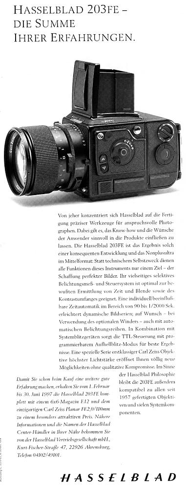 Hasselblad 203 FE
