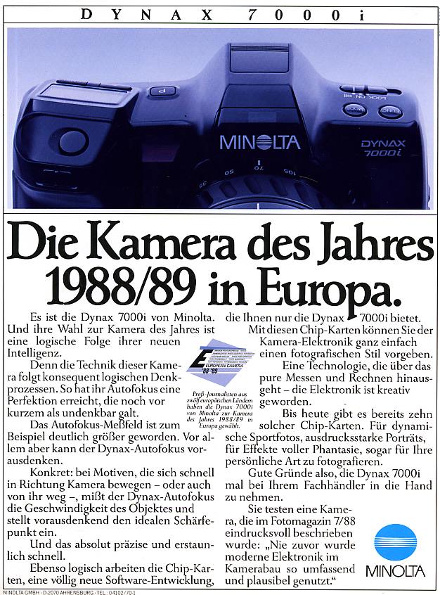 Minolta Dynax 7000i