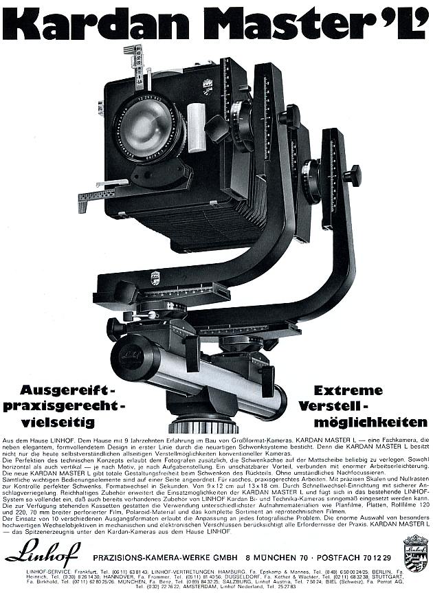 Linhof Kardan Master L 9x12
