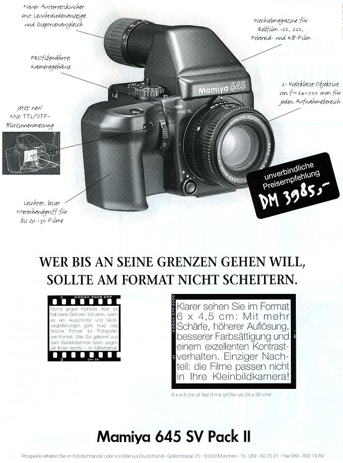 Mamiya 645 SVII-Pack