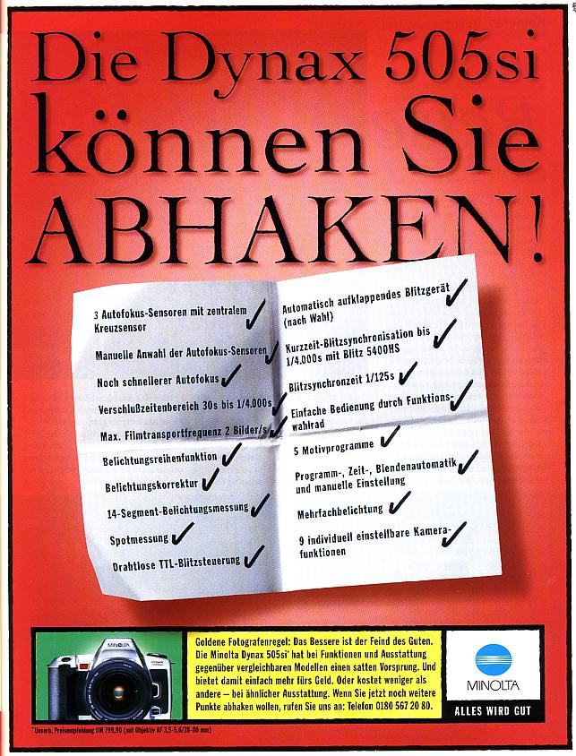 Minolta Dynax 500si