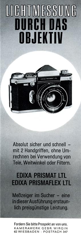 Wirgin Edixa Prismat TTL (interne Ablesung)