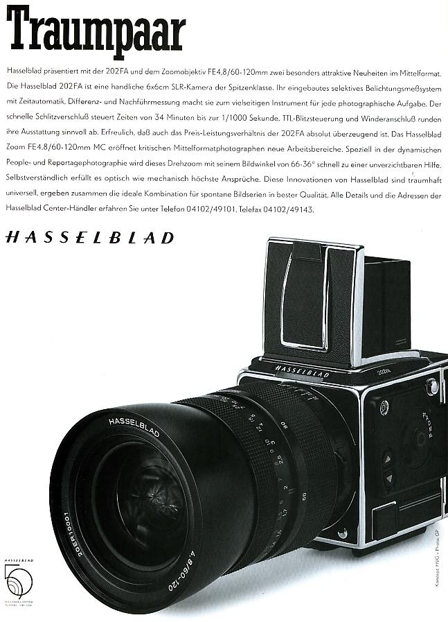 Hasselblad 202 FA