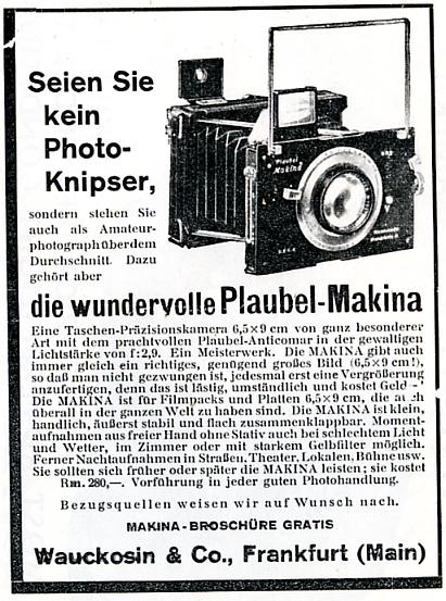 Plaubel Makina I