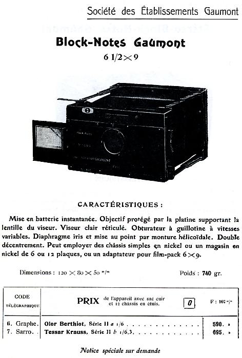 Gaumont Block Notes 6.5x9