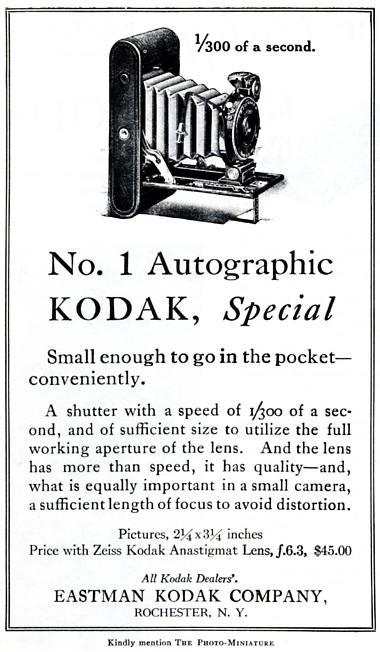 Kodak Autographic 1 Special